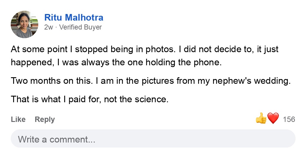 Verified buyer review